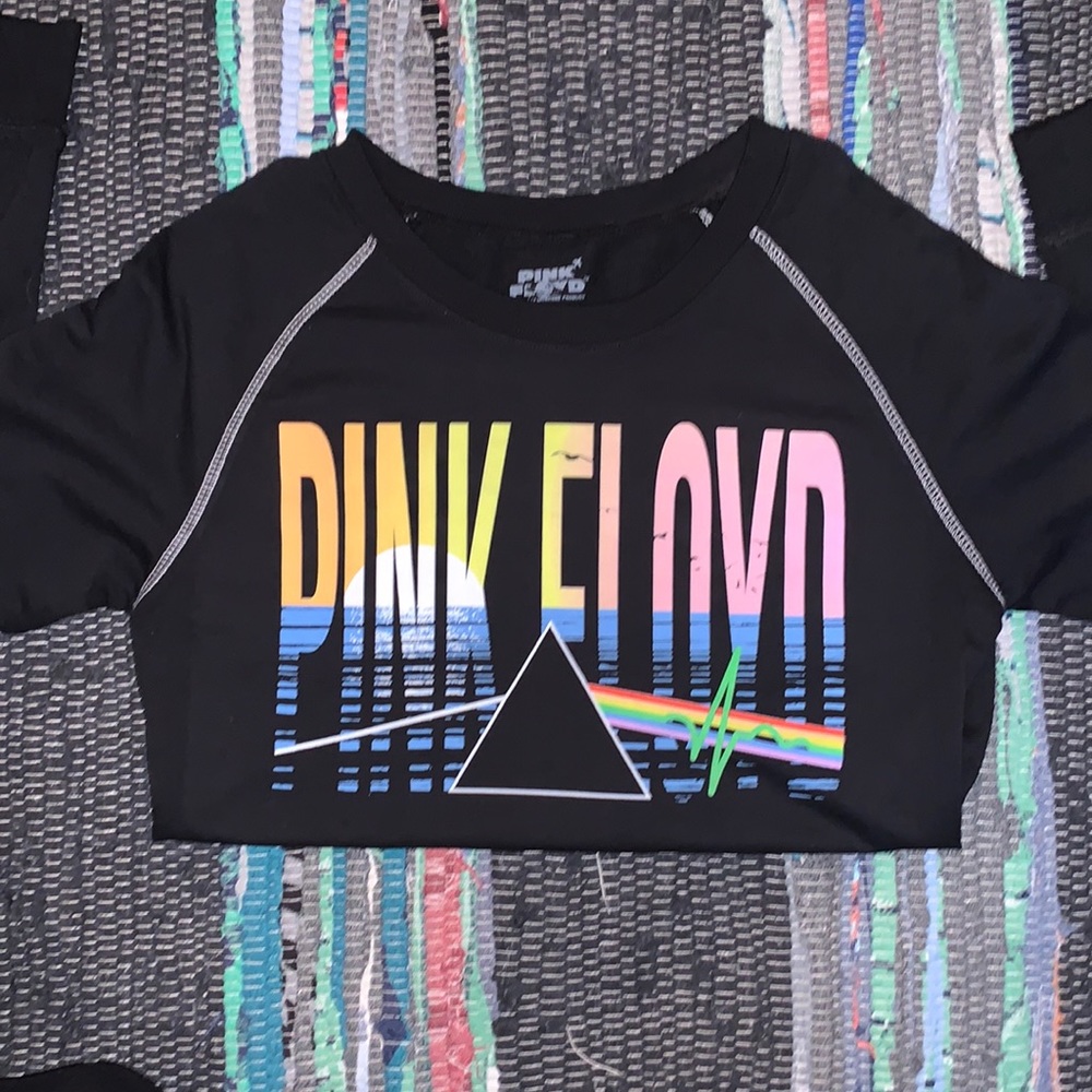 Black Pink Floyd crew neck